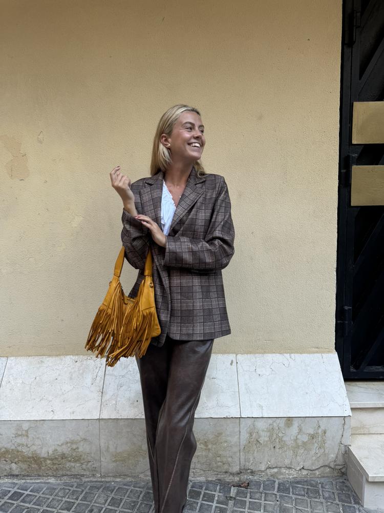 CHAQUETA AMERICANA ESTAMPADA CUADROS 248315