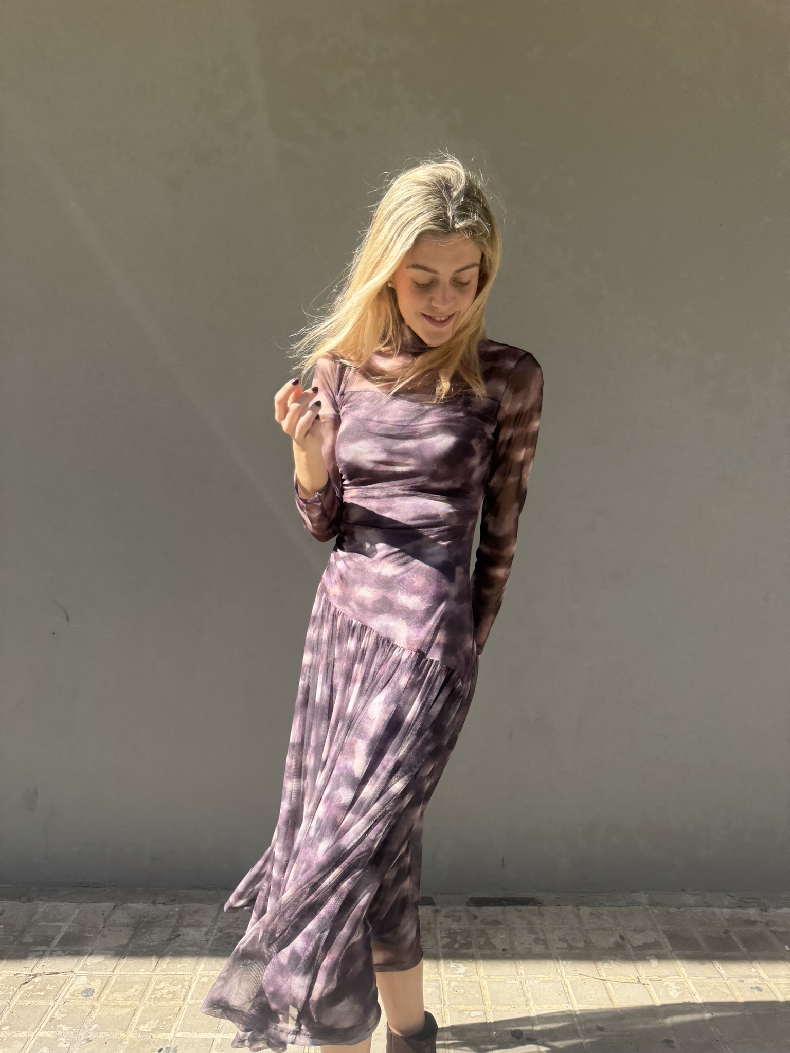 VESTIDO TUL ROSACEO - Imagen 4