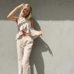 PANTALON RAYAS FINAS Y TOP