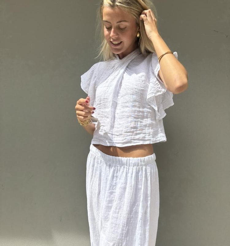 CAMISA NUDO CUELLO LINO