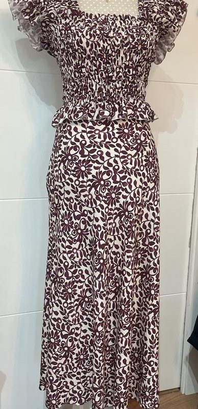 CONJUNTO DOS PIEZAS TOP FRUNCIDO