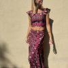 CONJUNTO TOP Y FALDA VOLANTE