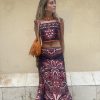 CONJUNTO DOS PIEZAS FLORES AZUL