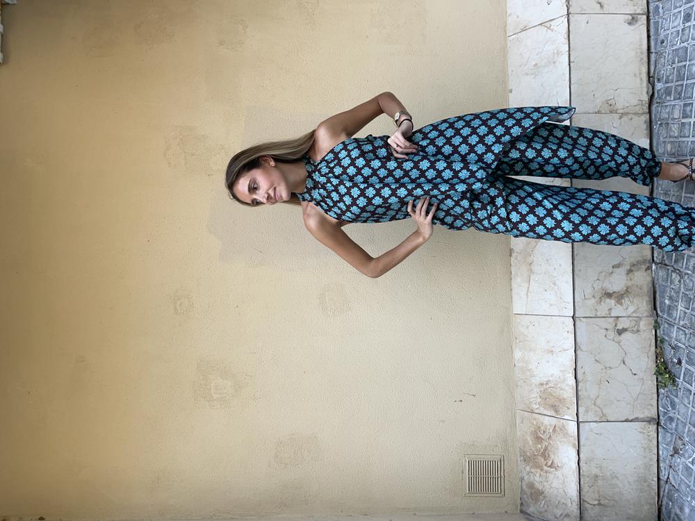 CONJUNTO DOS PIEZAS, TOP HALTER