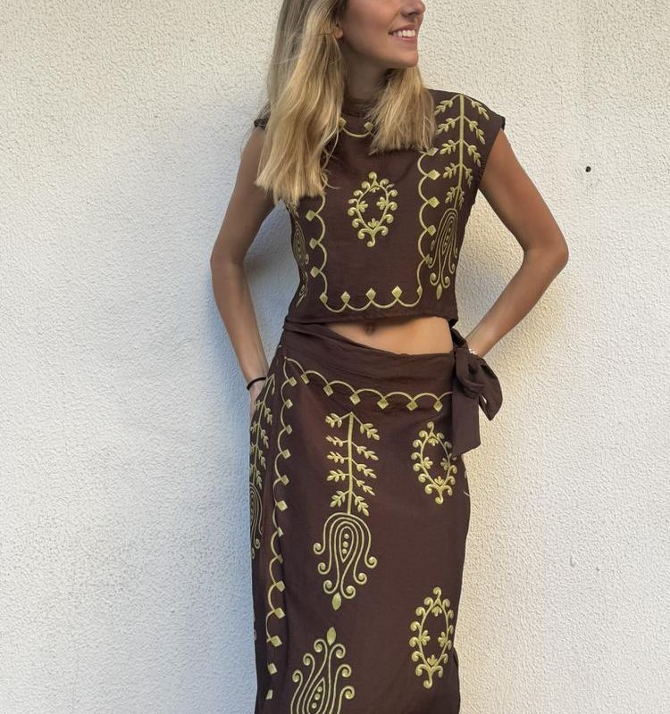 CONJUNTO FALDA PAREO