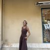 VESTIDO MARRON ESPALDA ABIERTA
